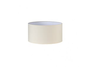 Abat-jour cylindrique fabrilamp dori beige, e27, popeline, ø 35 cm, h 20 cm