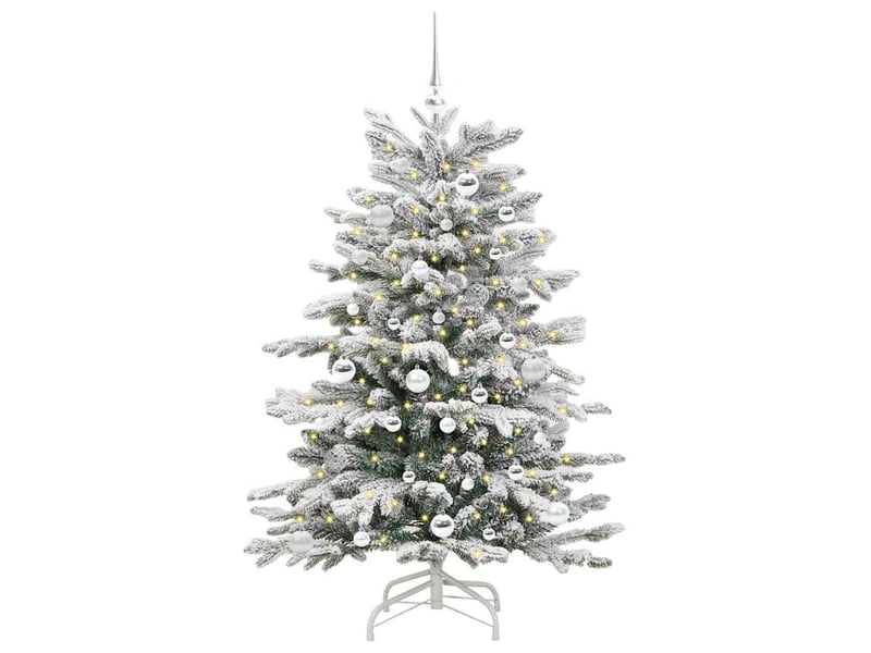 Sapin de noël, arbre de noël artificiel à branches articulées blanc 150 cm shl1971 - Conforama C