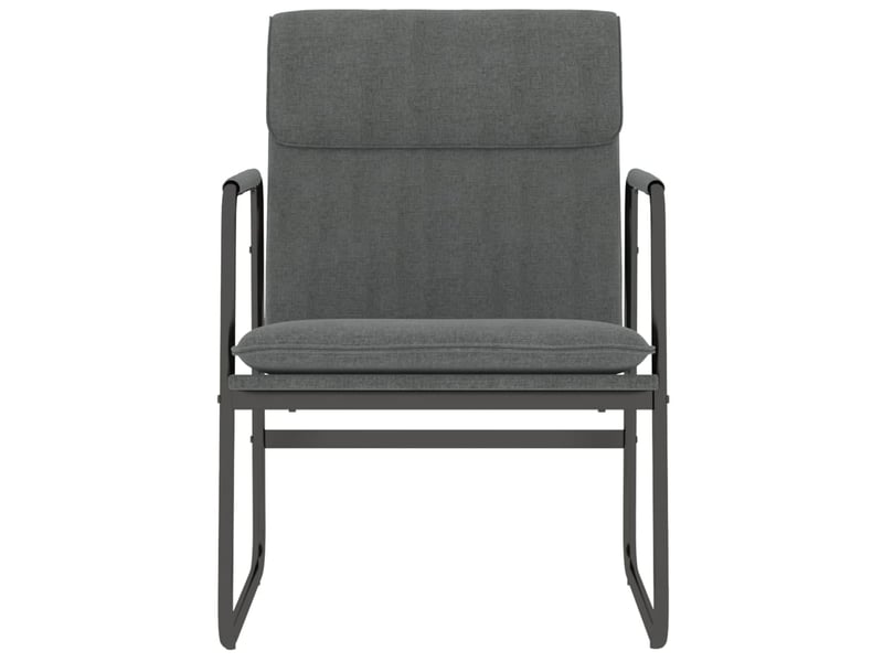 Chaise longue gris foncé 55x64x80 cm tissu cf28593  - Conforama C