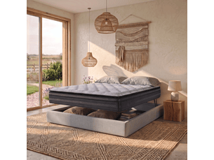 Ensemble matelas et sommier 160x200 cm Ressorts + mémoire de forme <strong>Sampur</strong> <strong>PREMIUM</strong> soutien Medium épaisseur 25 cm