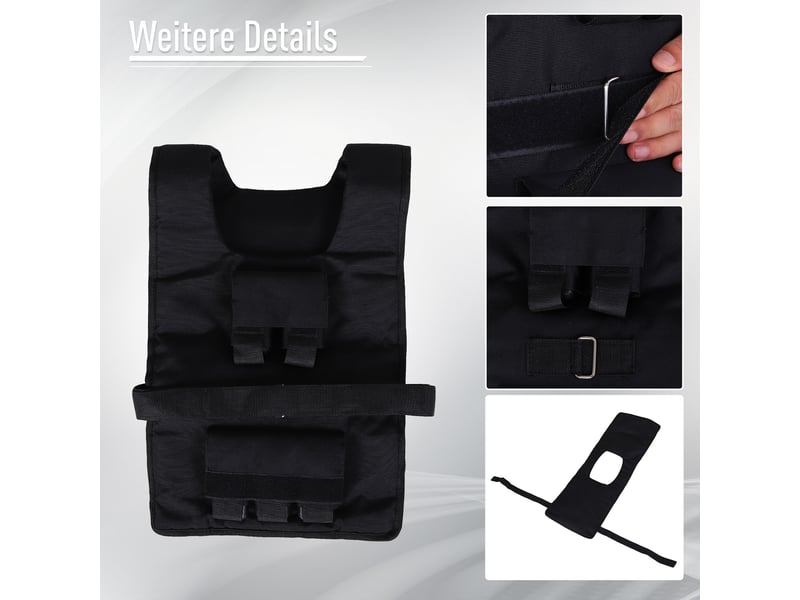 Lesté réglable 30 kg 36x52 cm – noir – 30 poids en fer de 1 kg pour entraînement sportif intensif - Conforama E