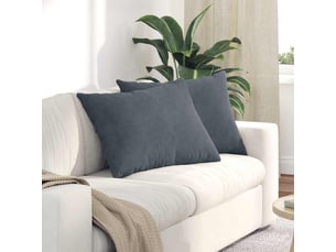 Lot de 2 coussins de canapé, coussins décoratifs gris foncé 70 x 50 cm cf59095