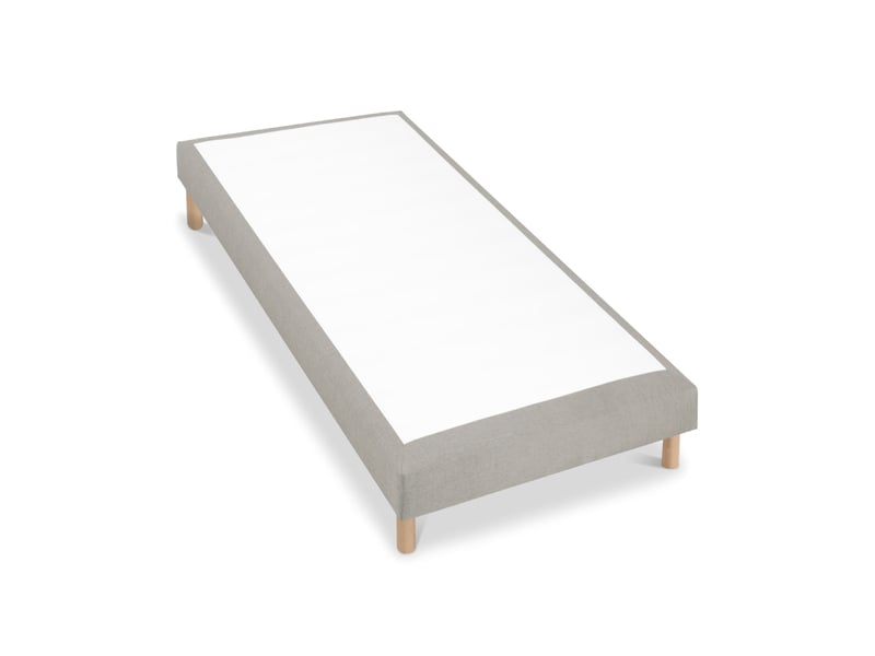 Sommier tapissier tissu sisal - pierre - 100x190 3SO0205181019.C147 - Conforama B