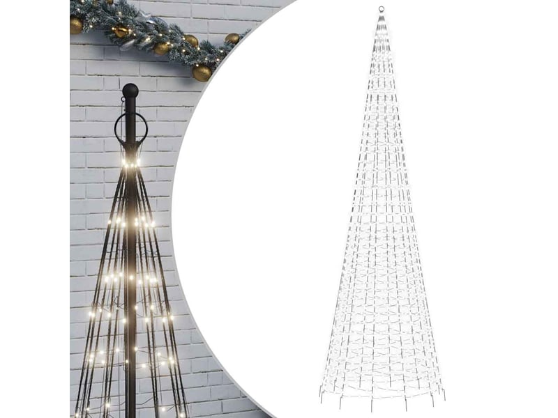  Sapin de noël, arbre de noël à led 1534 led blanc 500 cm cf60981  - Conforama A