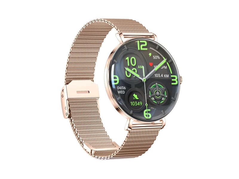  Montre connectée elite amoled 1,43 466x466 - cardio, sommeil, 7 j - milanais or ILN478 - Conforama B