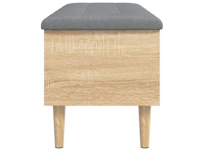  Banc chambre, banc de rangement chêne sonoma 102x42x46 cm bois d'ingénierie  - Conforama E