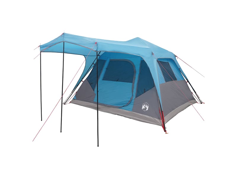 Tente de camping, tente familiale bleu 6 personnes polyester et acier - Conforama C