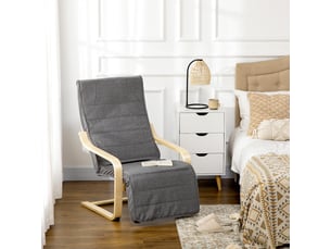 Fauteuil relax manuel  PANGIVO Tissu gris