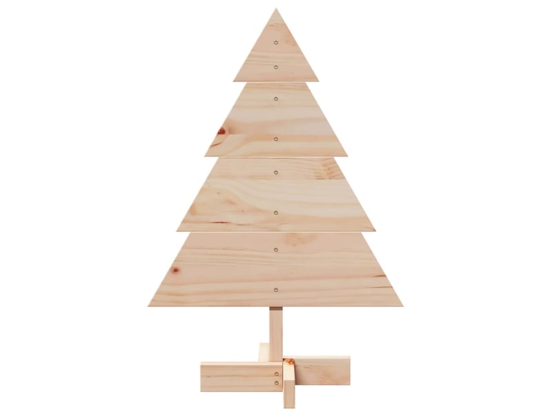  Sapin de noël - arbre de noël en bois pour décoration 70 cm bois massif  - Conforama C