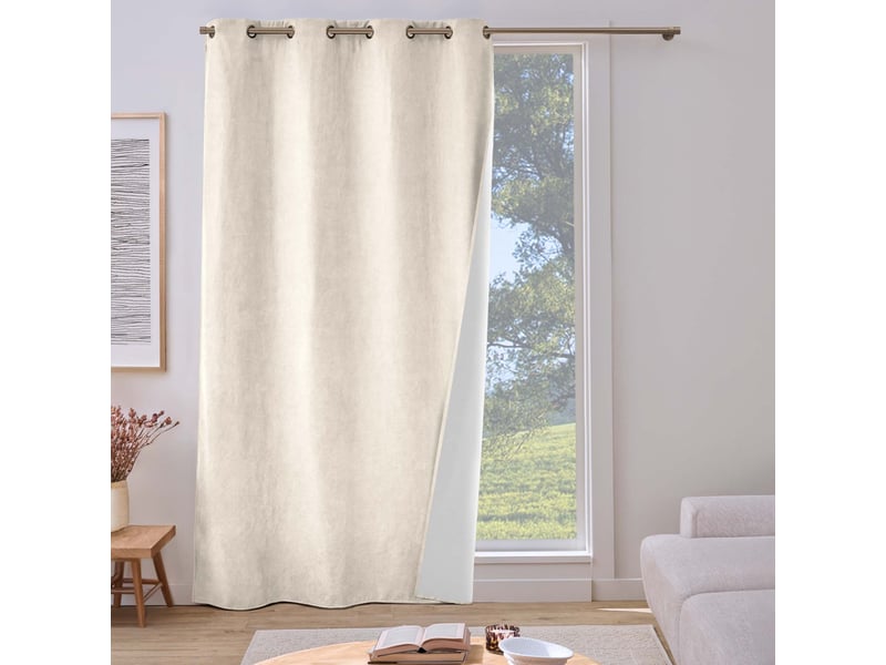  Rideau isolant thermique isolia 140x260cm naturel  - Conforama E