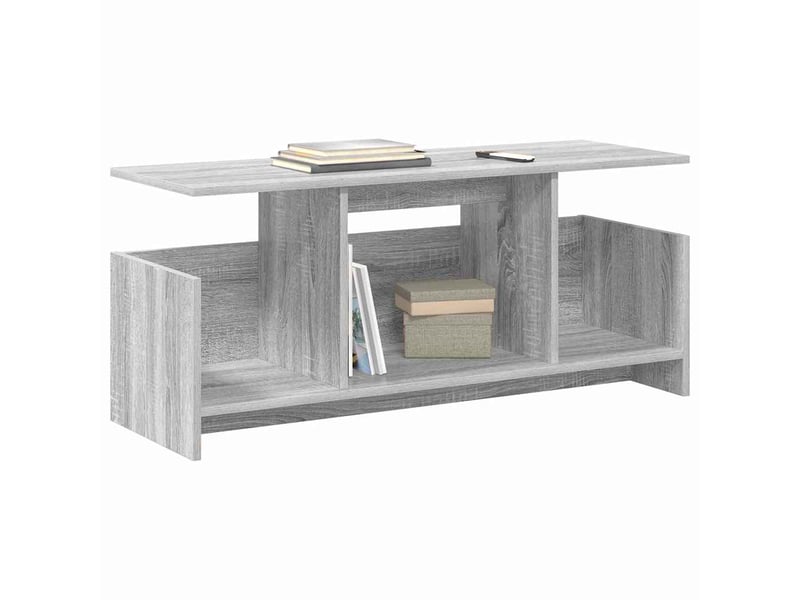  Meuble tv - banc tv - meuble de rangement 102 x 35 x 45 cm gris sonoma bois d'ingénierie  - Conforama C