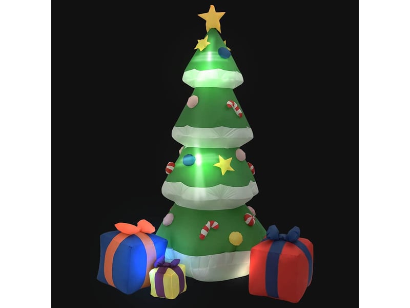  Sapin de noël, arbre de noël gonflable avec led intext 240 cm cf61525  - Conforama C