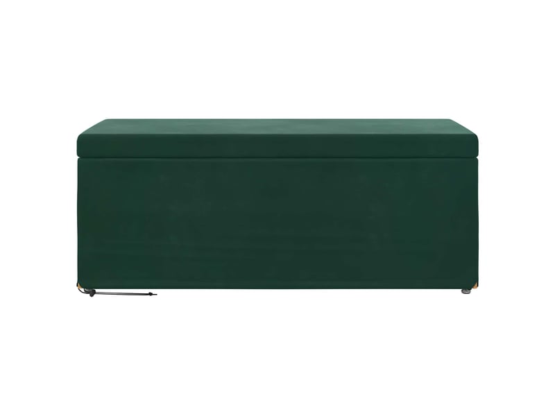 Tabouret bas, ottoman vert foncé 101x41x40 cm velours et bois composite - Conforama D