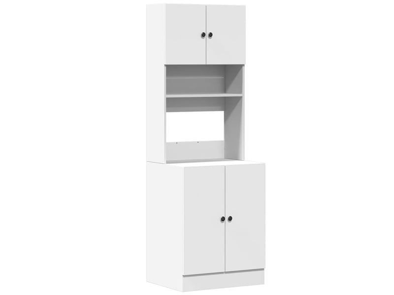  Meuble de rangement, armoire de cuisine blanc 60x50x180cm bois d'ingénierie  - Conforama A