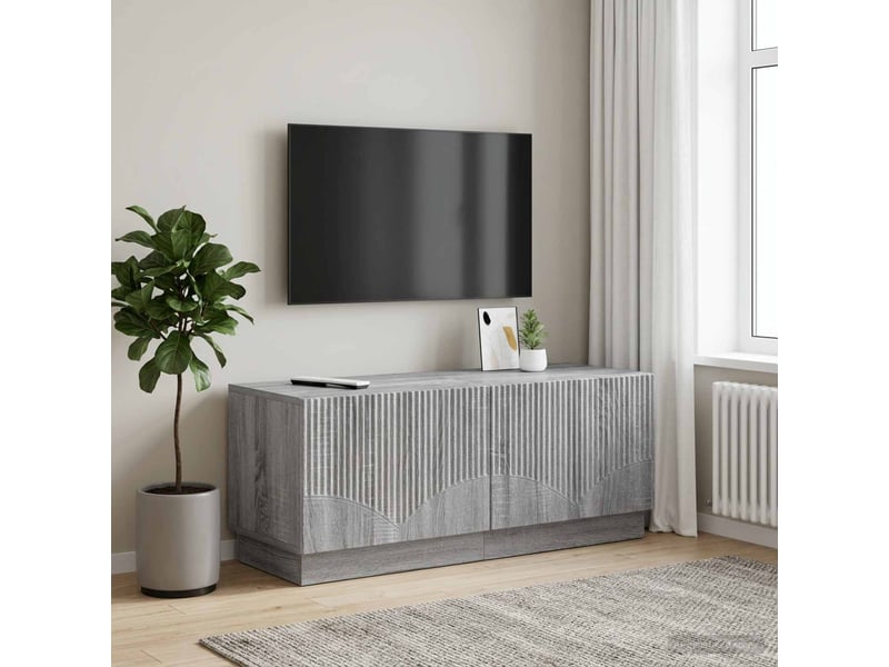  Meuble tv - banc tv - meuble de rangement sonoma gris bois d'ingénierie  - Conforama B