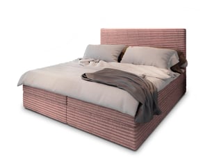 Lit avec rangement 180x200 cm <strong>MASSENO</strong>  <strong></strong> coloris rose