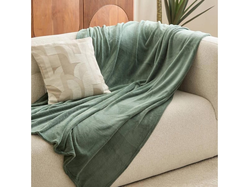  Plaid kiesa 180x230cm vert KIESA - Conforama D
