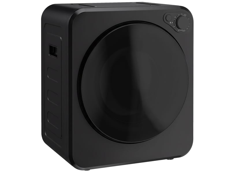  Sèche linge à évacuation compact 2,5kg, sèche-linge électrique 400800 w, 5 modes de séchage, charge frontale, noir  - Conforama B