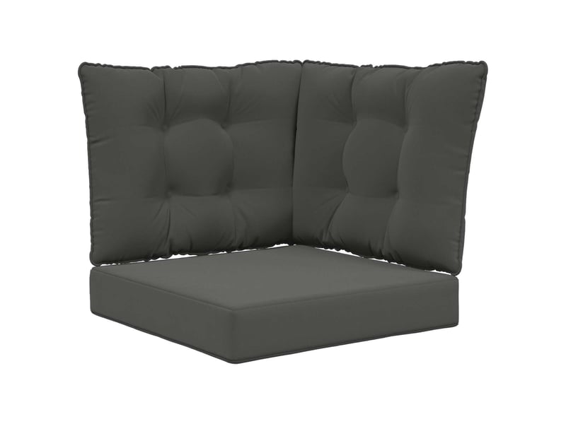 Coussin de canapé d'extérieur, coussin de chaise polyester anthracite cf54006 - Conforama A