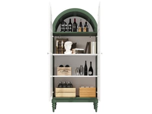 Vitrine coloris bicolore 3 étagère(s) <strong>DESMIU</strong> <strong></strong> - 76 cmx165 cm