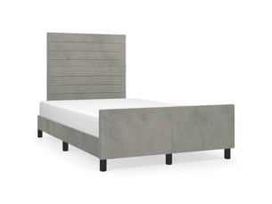 Lit 2 places 120x190cm    coloris gris