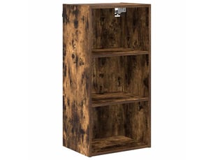 Meuble de rangement cuisine, armoire suspendue chêne fumé 40x29,5x80cm