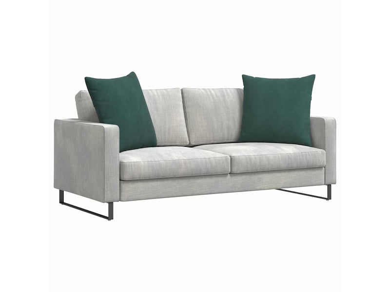  Lot de 2 coussins de canapé, coussins décoratifs vert foncé 60 x 60 cm cf59191  - Conforama C