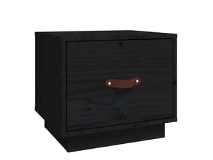 Table de chevet - cabinet de chevet - table de nuit noir 40x34x35 cm bois de pin solide