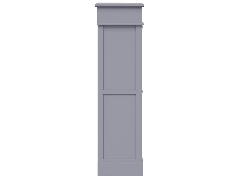  Meuble à chaussure, armoire à chaussures gris 50x28x98 cm bois de paulownia shl9754  - Conforama E