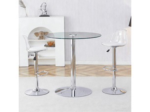 Ensemble table rond(e) 0 chaise(s) 2 tabouret(s) inclu(s) STILVORA