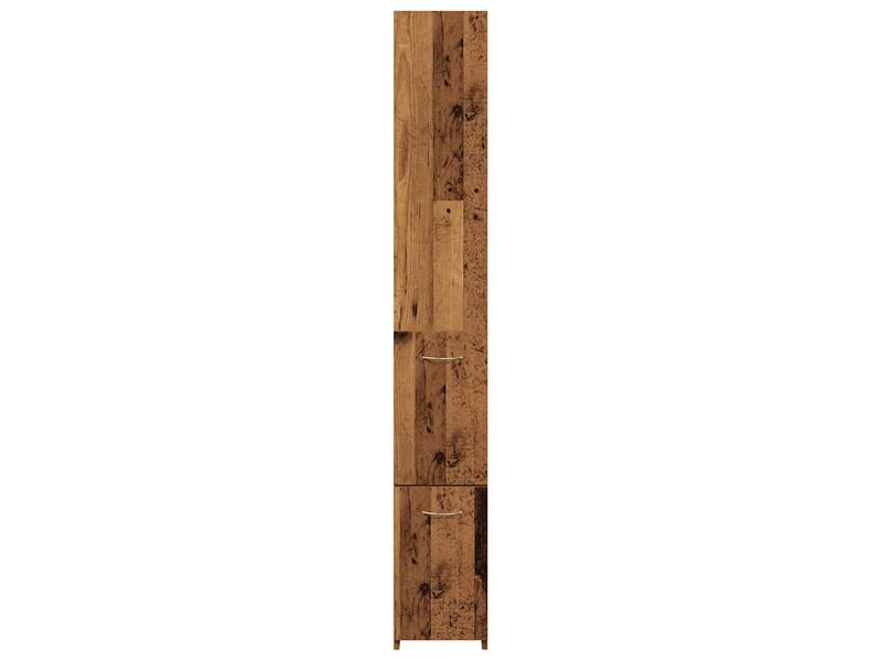  Armoire de salle de bain, meuble de rangement vieux bois 25x25x170cm bois ingénierie  - Conforama D