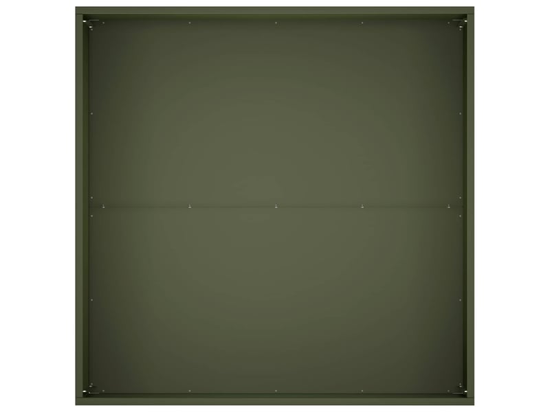  Jardinière - cache-pot de jardin 2 pcs vert olive 80 x 80 x 40 cm  - Conforama E
