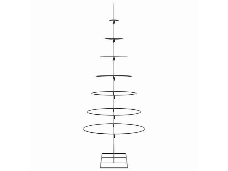  Sapin de noël - arbre de noël en métal pour décoration noir 180 cm  - Conforama D