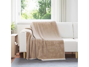 Plaid canapé camel 150x200 cm 1.64 kg polaire