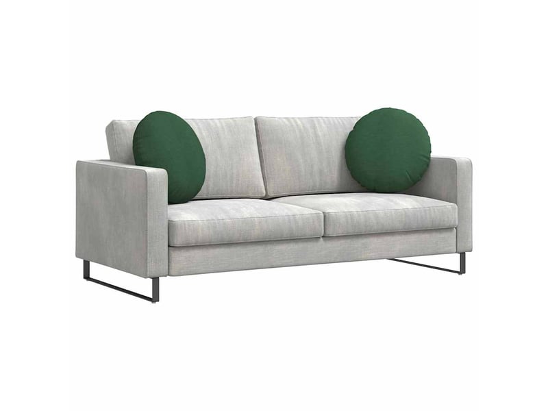  Lot de 2 coussins de siège, coussins décoratifs tissu en velours côtelé vert foncé cf59817  - Conforama C