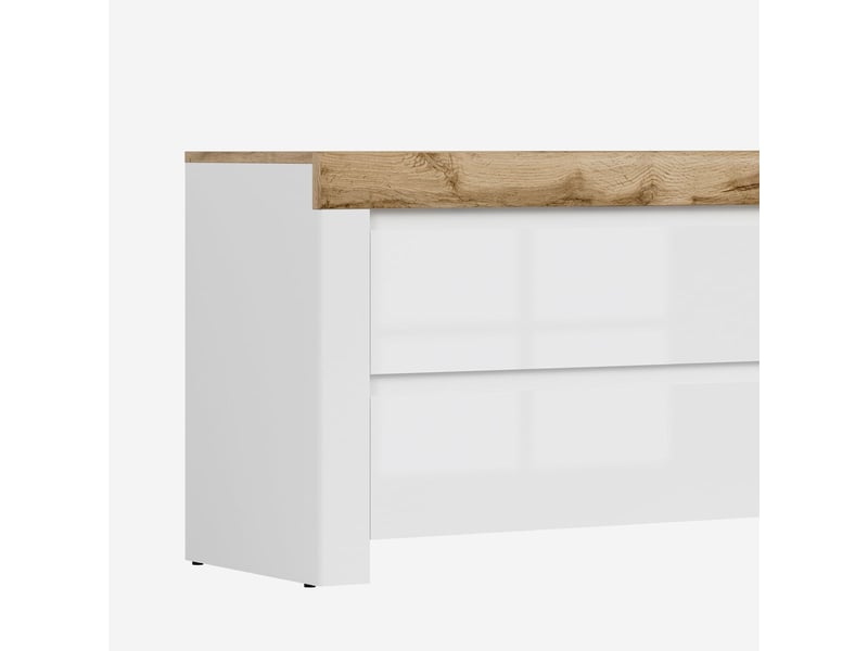  Meuble tv holten avec 2 tiroirs et niche ouverte  - Conforama E