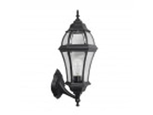 Applique extérieure classique fabrilamp becrux noir, 1 x e27, ip44, 59,5 x 25 x 26 cm