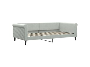 Lit simple 100x200 cm    coloris gris