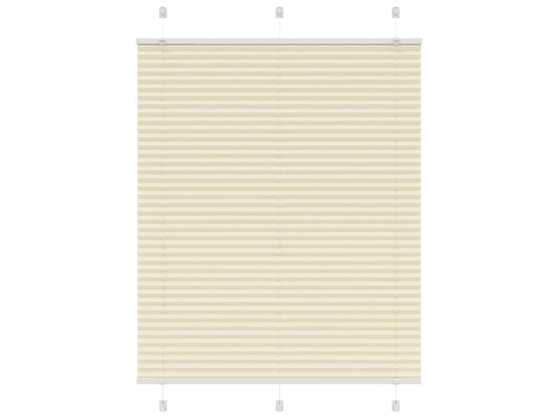  Store plissé, store de fenêtre crème 110x150cm largeur du tissu 109,4cm polyester cf46824  - Conforama B