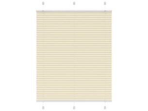 Store plissé, store de fenêtre crème 110x150cm largeur du tissu 109,4cm polyester cf46824