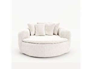 Fauteuil fixe  DJ-W3463P5032758-ZMS Velours côtelé beige vendu A l'unité