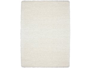 Shaggy - tapis uni à poils longs - blanc ivoire 140 x 200 cm