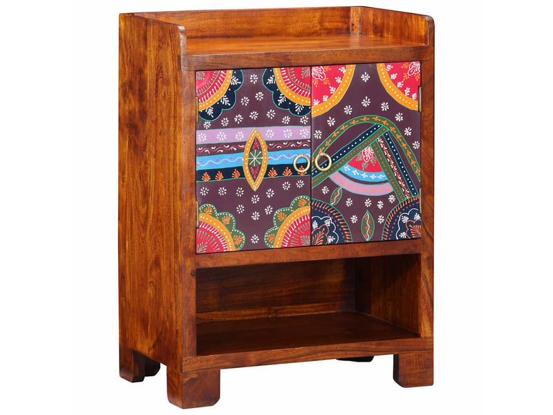 Meuble à chaussure, cabinet à chaussures avec étagère marron 55x35x75 cm  - Conforama A
