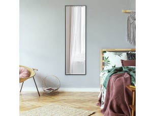 Miroir rectangulaire à poser coloris noir <strong></strong>  <strong></strong> - 120 cm x 35 cm