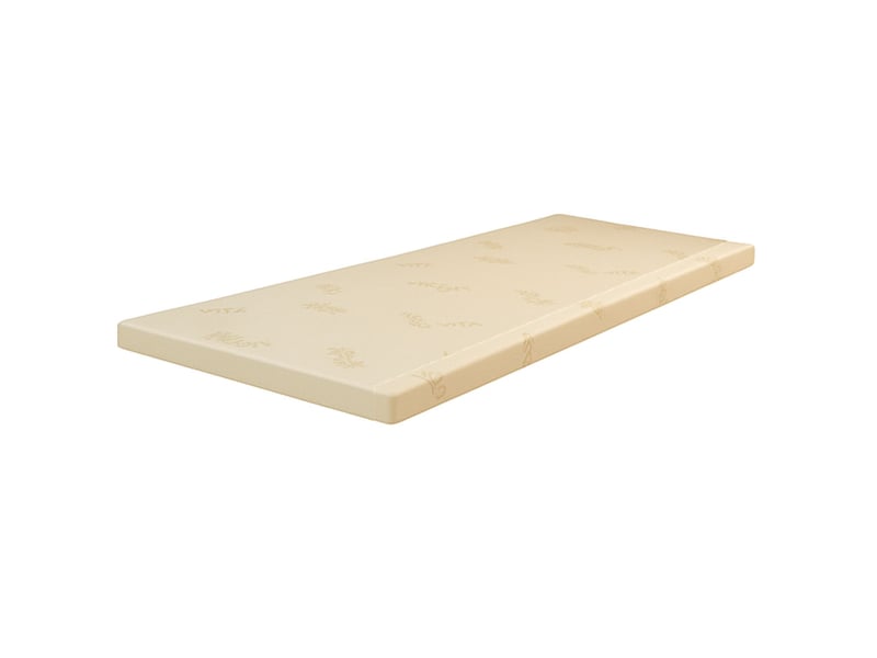 Surmatelas 90x200 mousse à mémoire de forme 55kgm3 hauteur 4 cm déhoussable (90_x_200_cm)