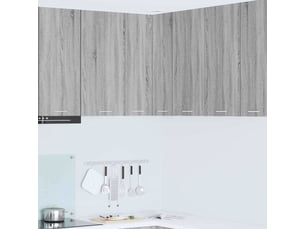 Meuble de rangement, armoire suspendue gris sonoma et blanc 57x57x80cm