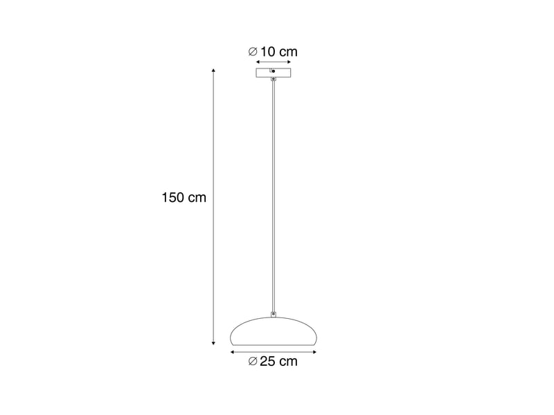  Suspension rétro verte avec abat-jour en métal 2 lumières - macaron  - Conforama C
