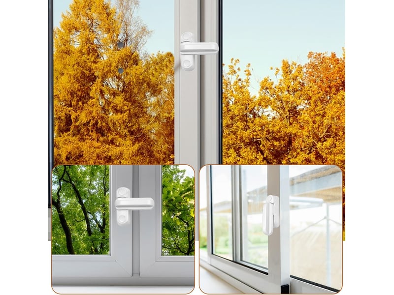Lot de 2 verrous de fenêtre en alliage d'aluminium pour fenêtres et portes upvc - Conforama E