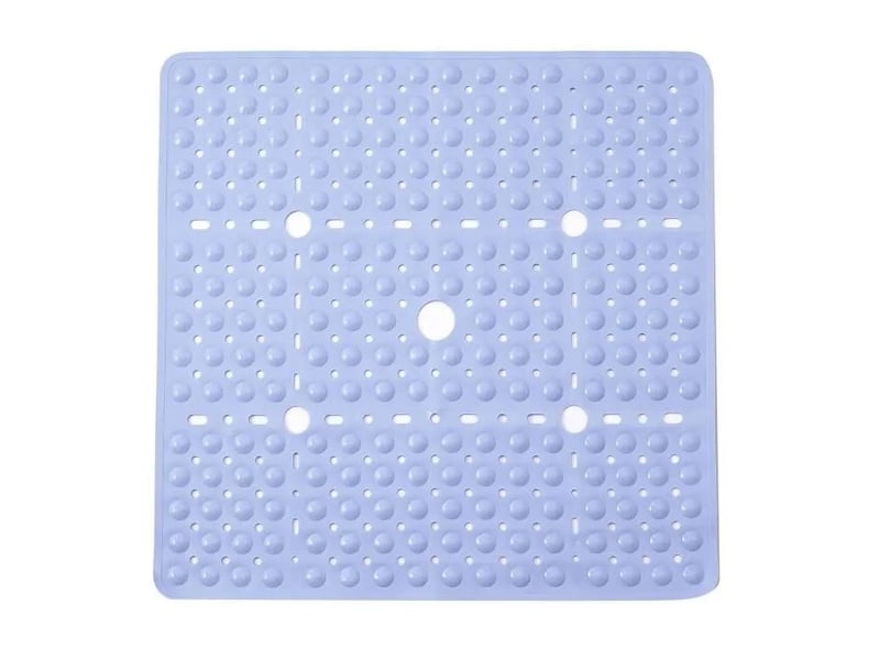  Tapis de douche à ventouses - 69 x 69 cm - bleu  - Conforama A
