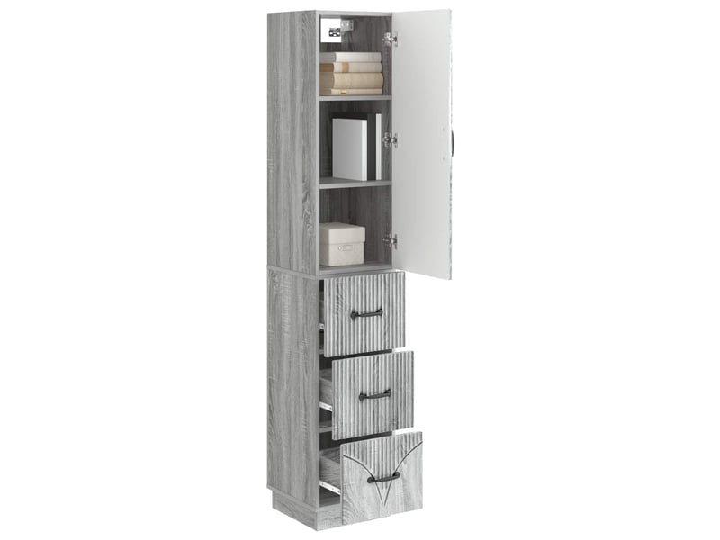 Ensemble de meubles 2 pcs, rangement de salon 33 x 34,5 x 87 cm bois d'ingénierie shl4112 - Conforama C